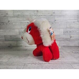 Vintage Commonwealth of Pennsylvania Plush Dog Red Stuffed Animal Doll 9"